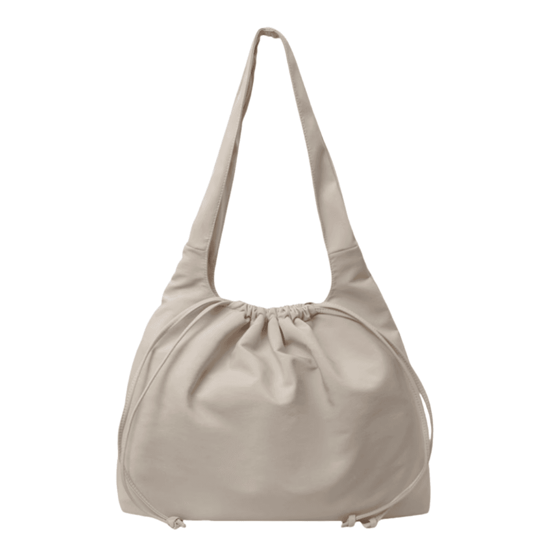 Custom Soft Drawstring Shoulder Tote Bag