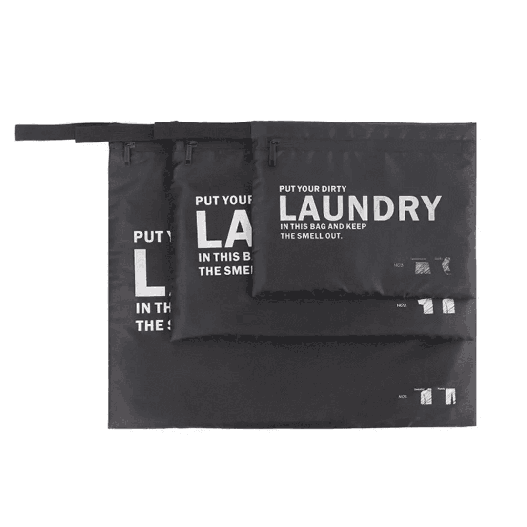 DryGuard 3-Piece Waterproof Travel Laundry Pouch Set