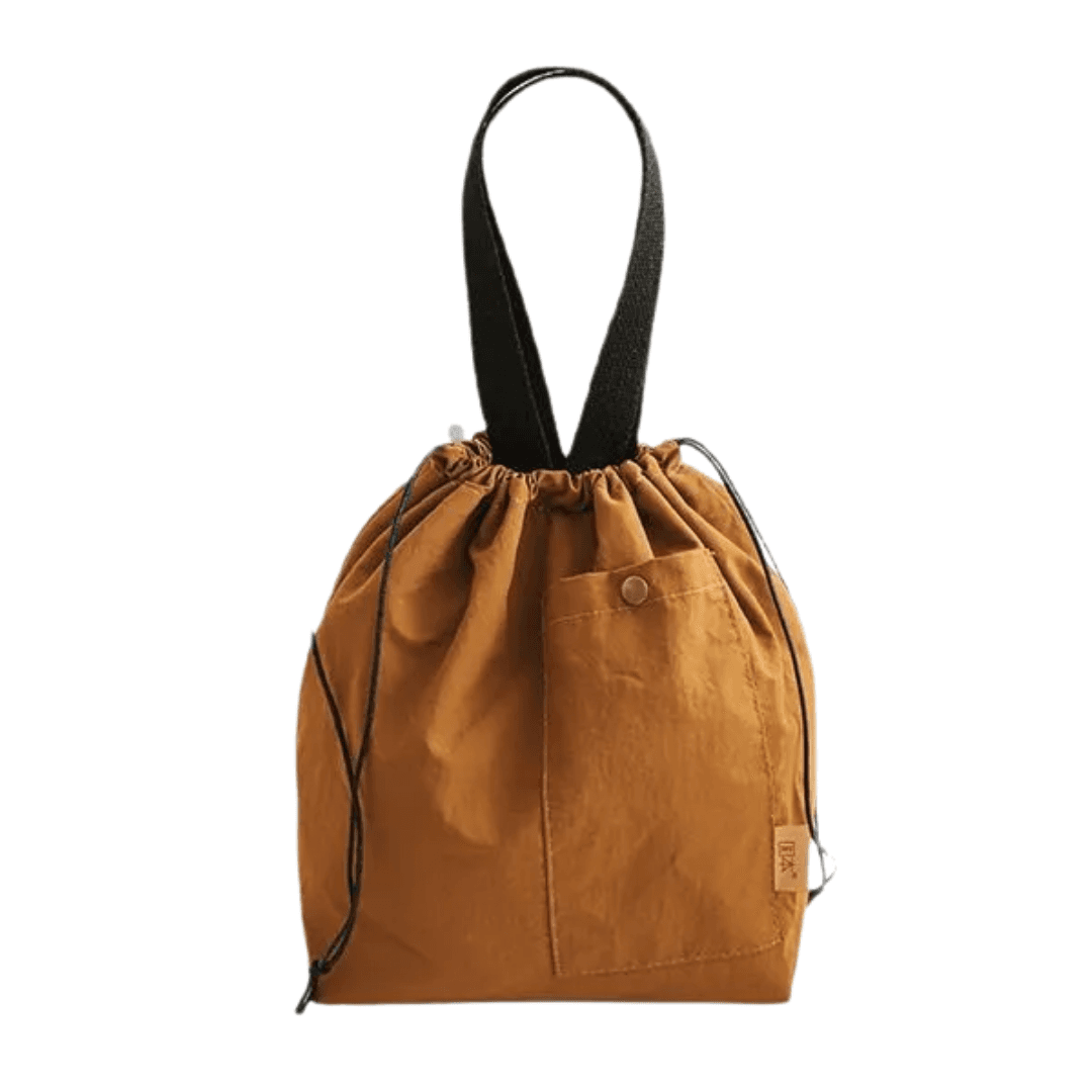 CaféLoop Insulated Canvas Bento Pouch – Drawstring Lunch Bag