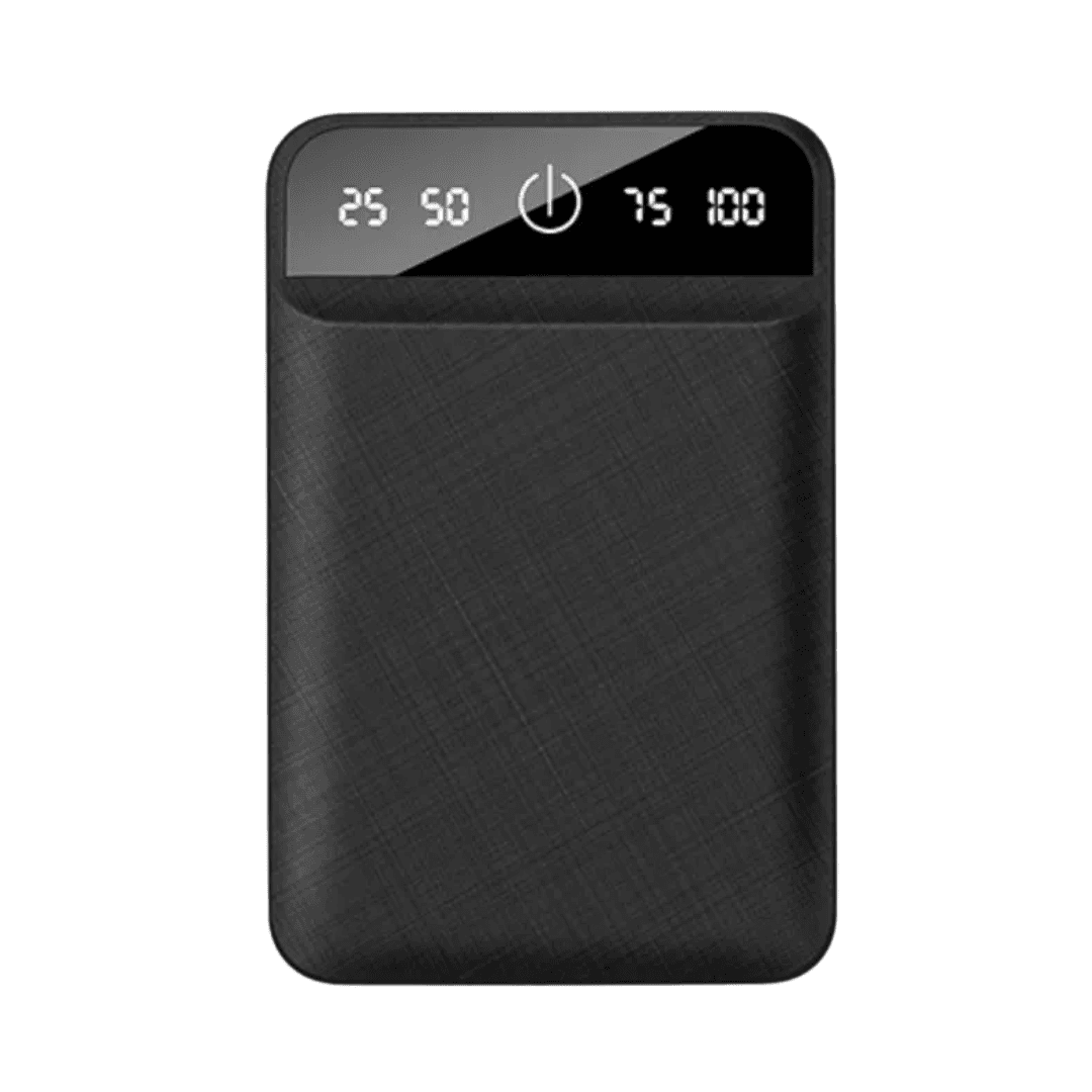 Compact Digital Display Power Bank with Textured Finish (5V/2A)