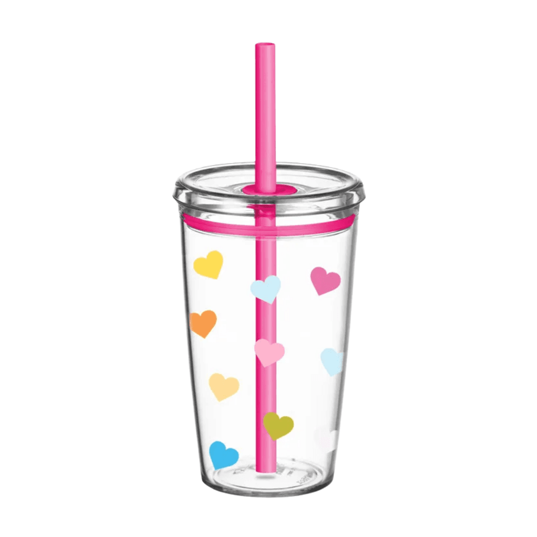 CandyBloom 450 ml Printed Tritan Straw Cup