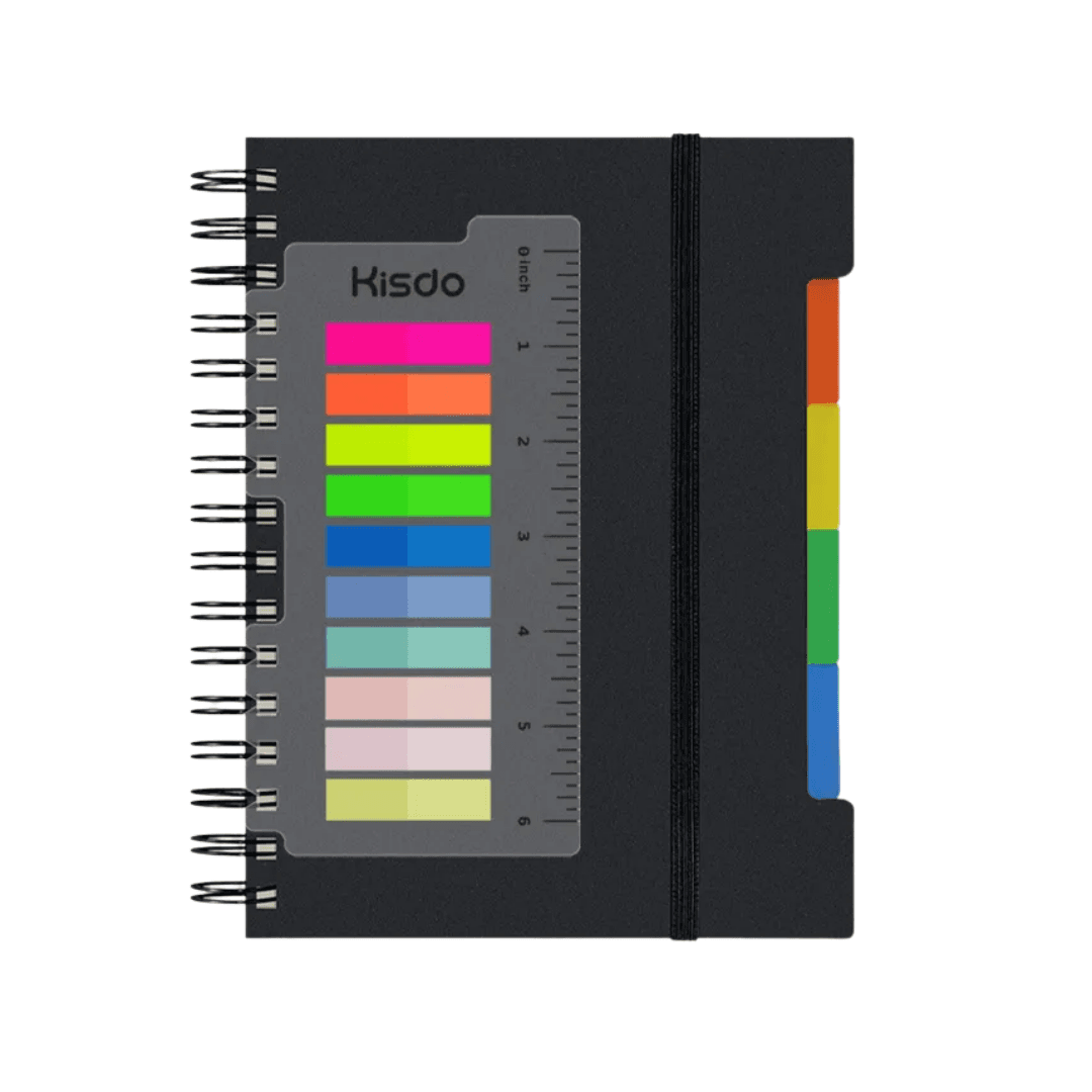 Custom Eco Tab Divider Notebook with Ruler Bookmark