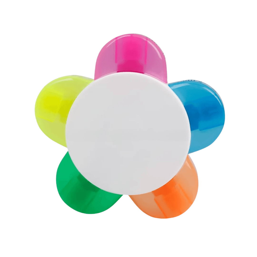 5-Color Lucky Flower Highlighter Marker