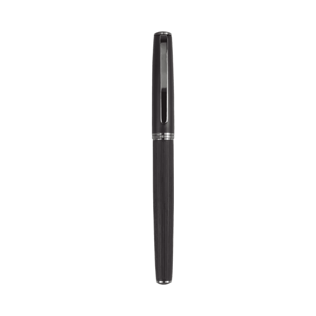 Full Metal Ribbed Executive Pen