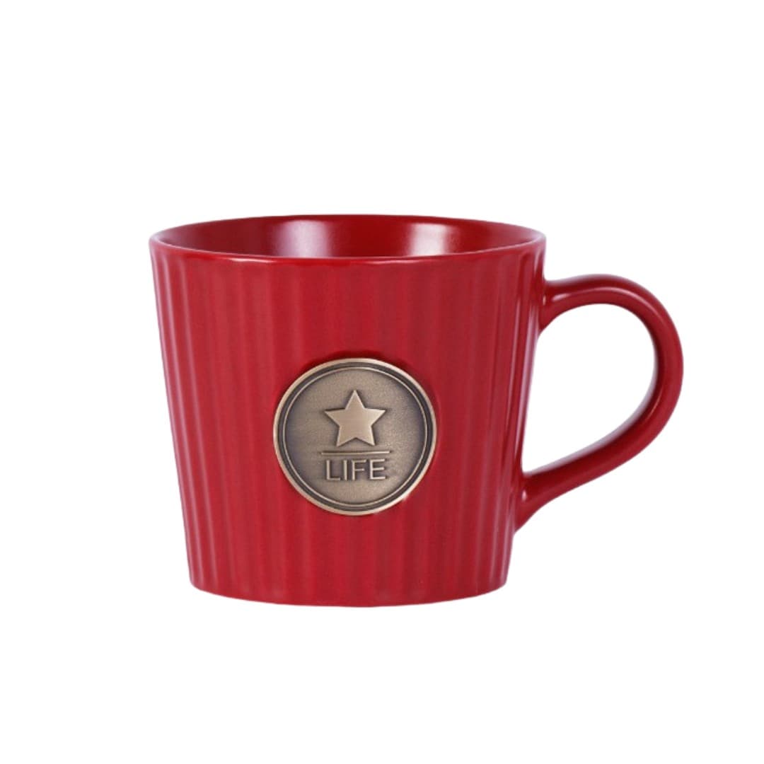 Custom Metal‑Crest Barista Mug – 400 ml