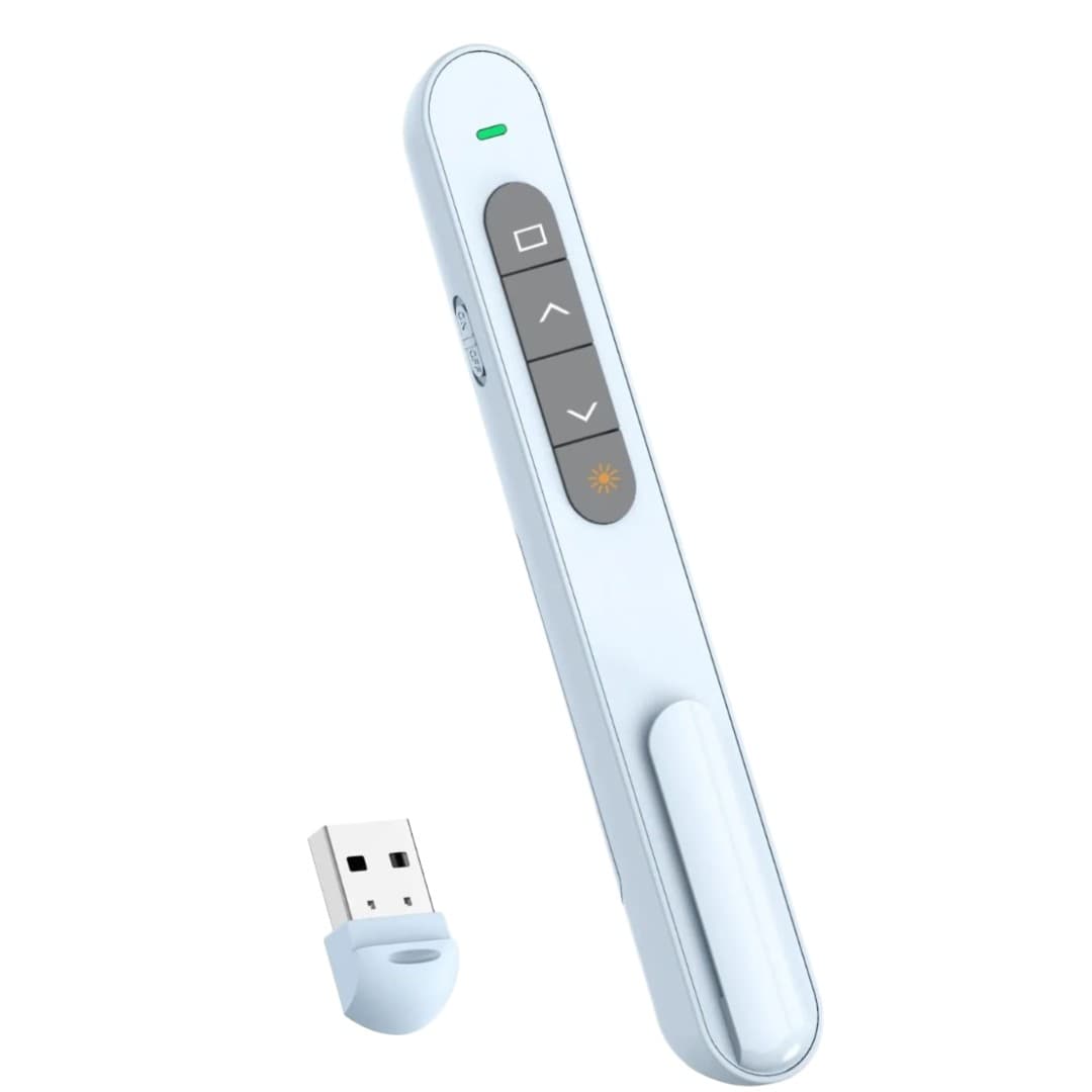 Multi‑Shortcut Wireless Presenter Pen with Red Laser