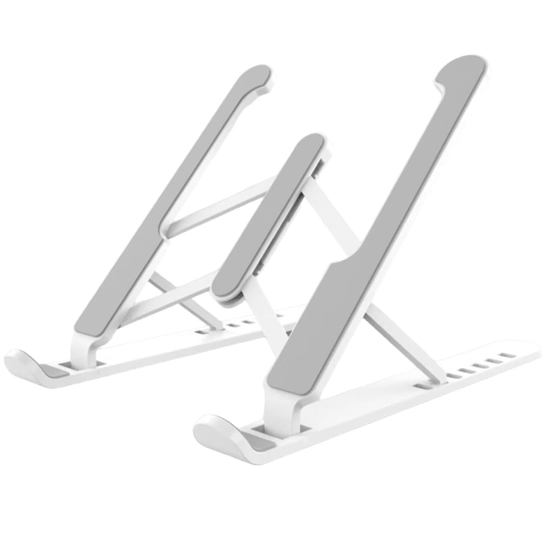 Foldable Laptop Stand – Lightweight ABS + Aluminium Alloy Portable Riser (Custom Logo Option)