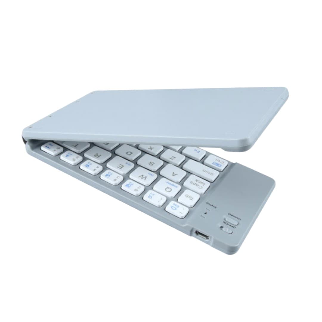 Foldable Bluetooth Keyboard – Dual-Fold Wireless Keyboard for Phone, Tablet & Laptop (iOS/Android/Windows Compatible)