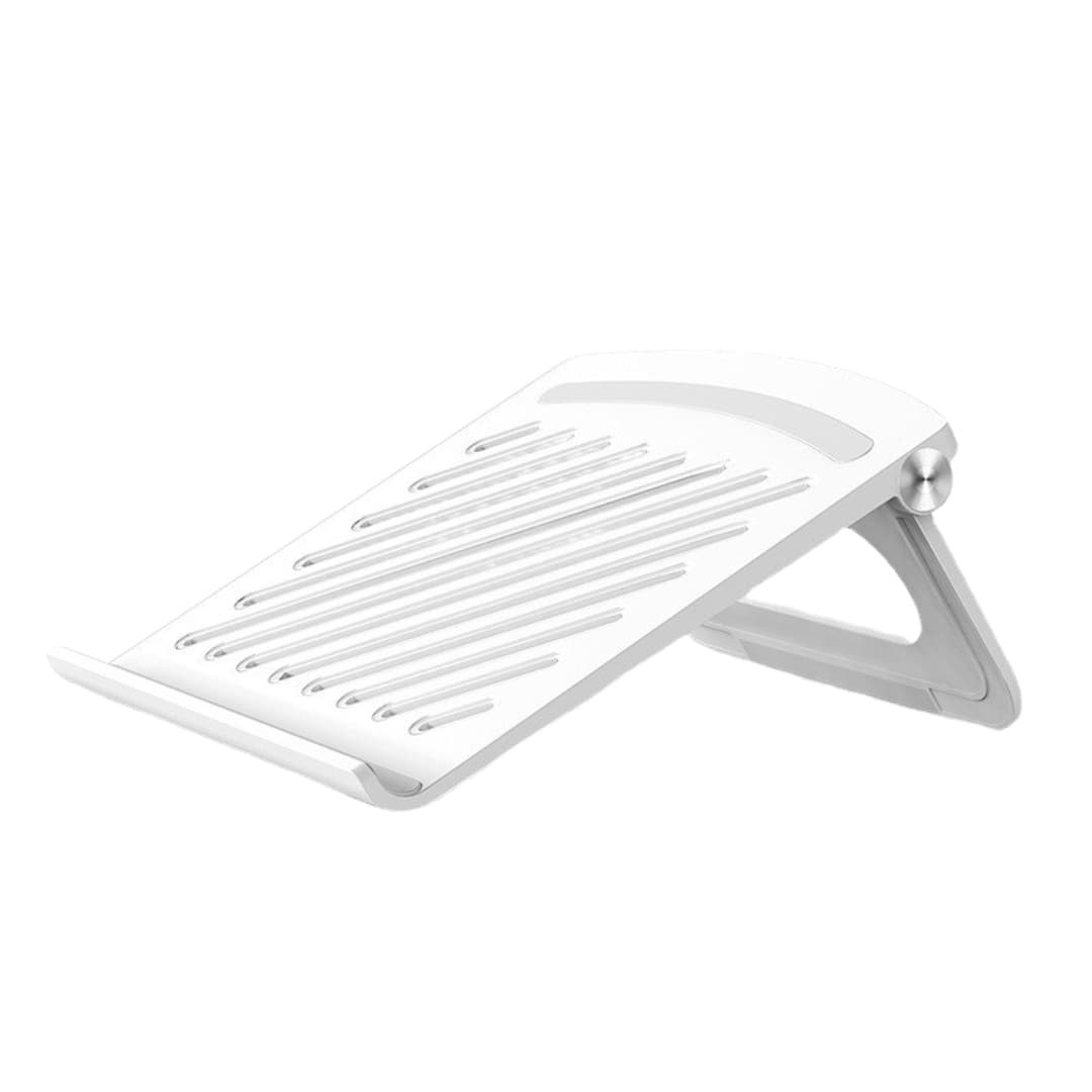 Ventilated Laptop Stand with Heat Dissipation Design – ABS + Silicone Riser for Up to 17”