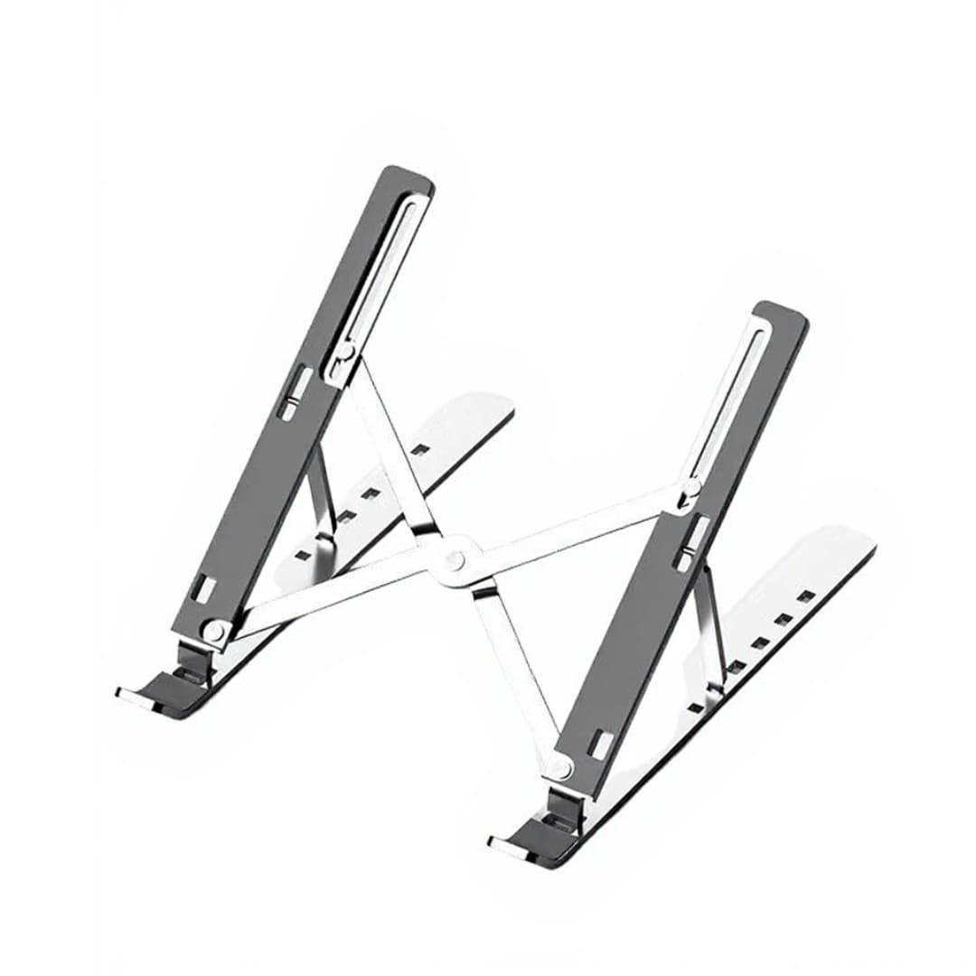 N3 Foldable Aluminium Laptop & Tablet Stand – 6-Level Adjustable Height (Fits up to 15.6")