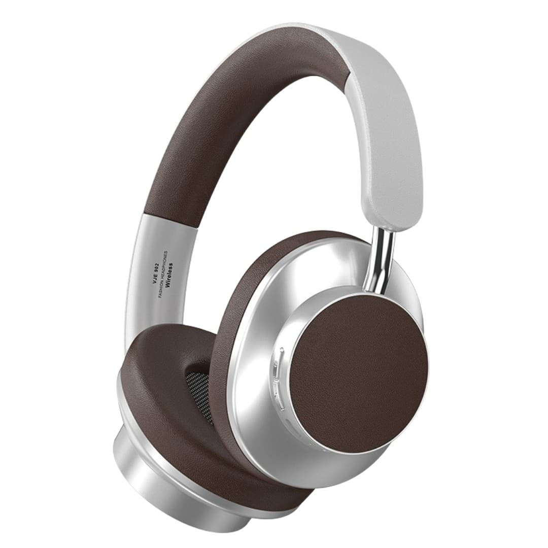 Customisable Retro Leather Bluetooth Headphones