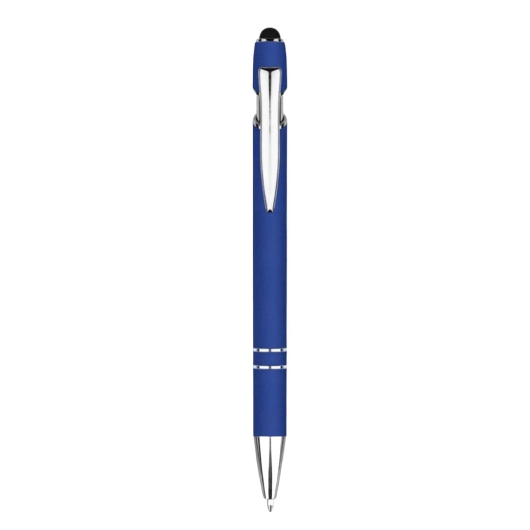 Matte Stylus Metal Ballpoint Pen with Chrome Accents