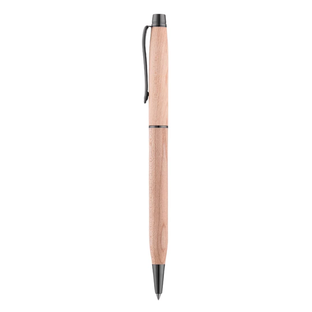 Luxury Solid Wood Ballpoint Pen with Metal Clip