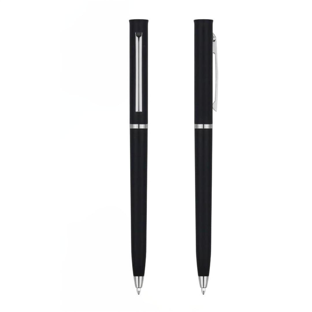 Slim Twist-Action Ballpoint Pen with Gold/Silver Trim