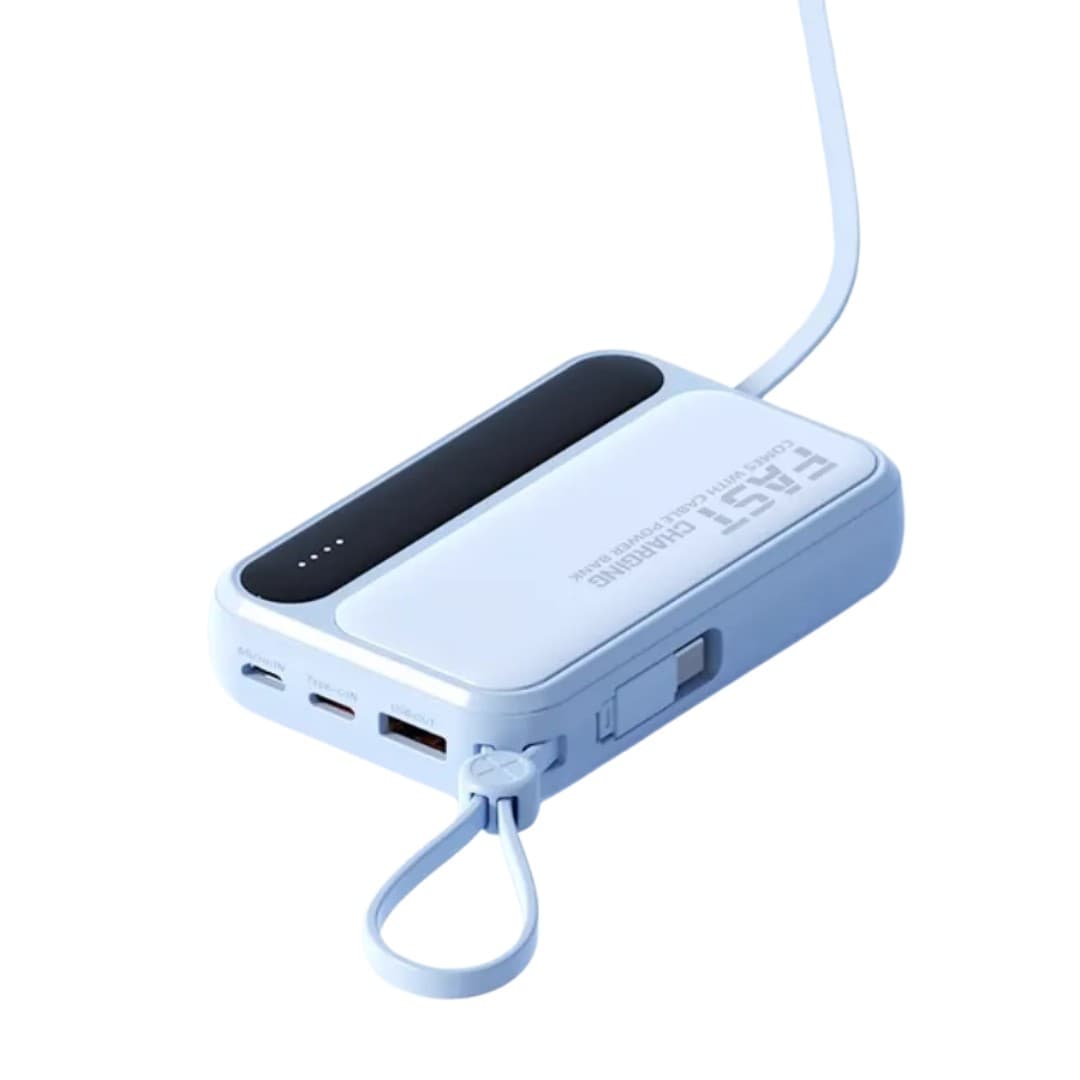 Compact Fast-Charge 4-in-1 Power Bank
