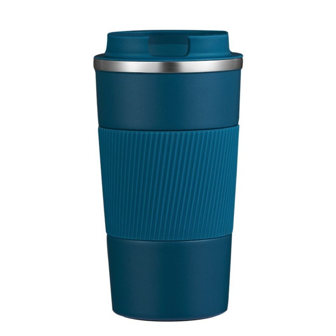 Grip‑Rib Vacuum Coffee Cup – 380 ml / 510 ml