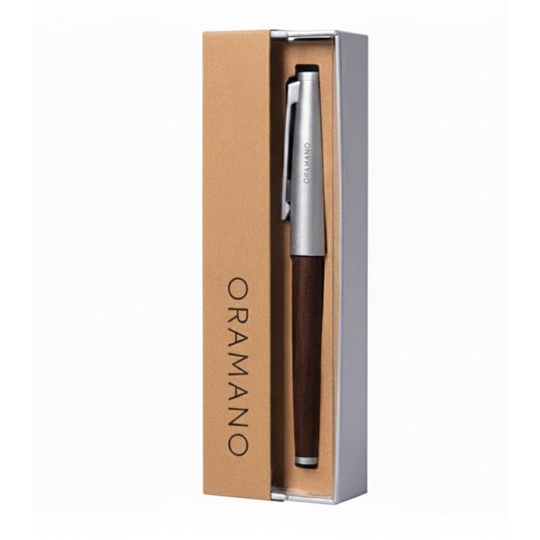 ORAMANO Executive Walnut Wood Metal Pen