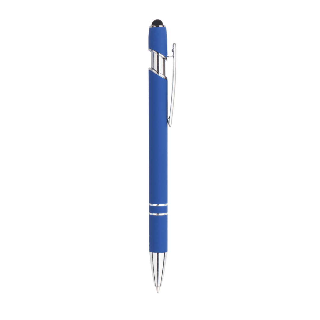 Matte Stylus Click Pen with Chrome Trim