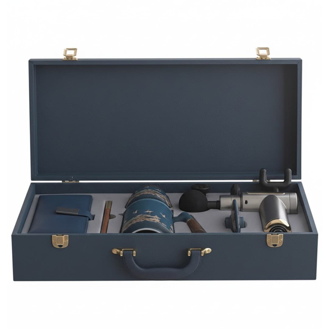 Executive Premium Gift Set – Massage Gun & Office Essentials (Custom Logo Edition)