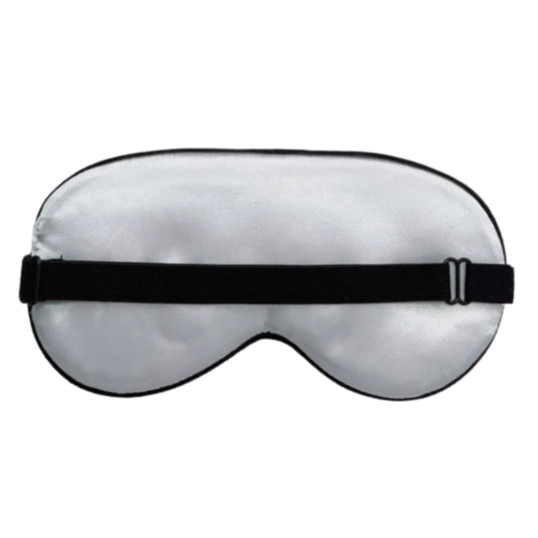 Faux Silk Sleep Mask – Adjustable Light-Blocking Travel Eye Cover