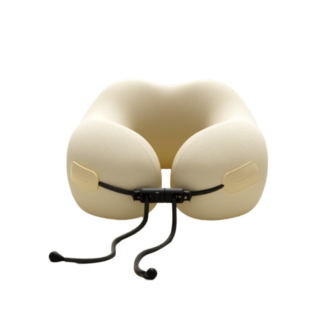 Premium Memory Foam Travel Pillow – Ergonomic U-Shape Neck Support