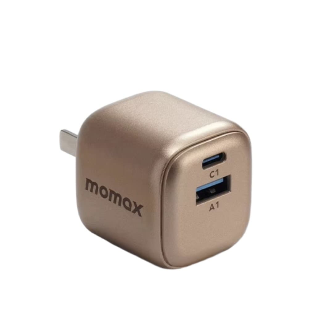 MOMAX 1-Charge GaN 30W – Dual USB-C Fast Charger