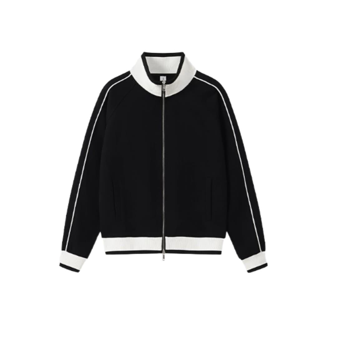 Contrast Trim Zip Jacket (Unisex | Custom Logo Ready)
