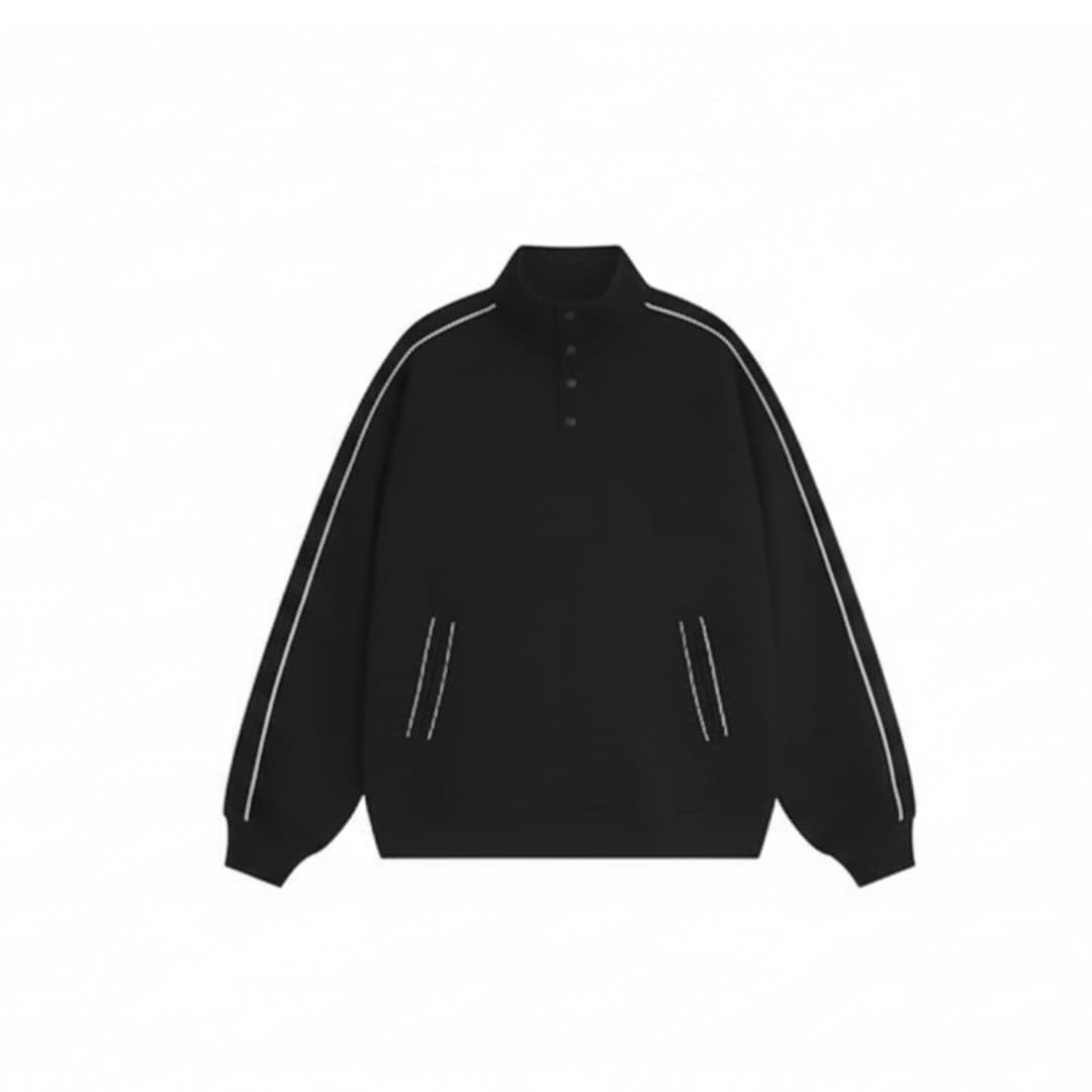 Half-Button Pullover Sweatshirt (Unisex | Custom Logo Ready)