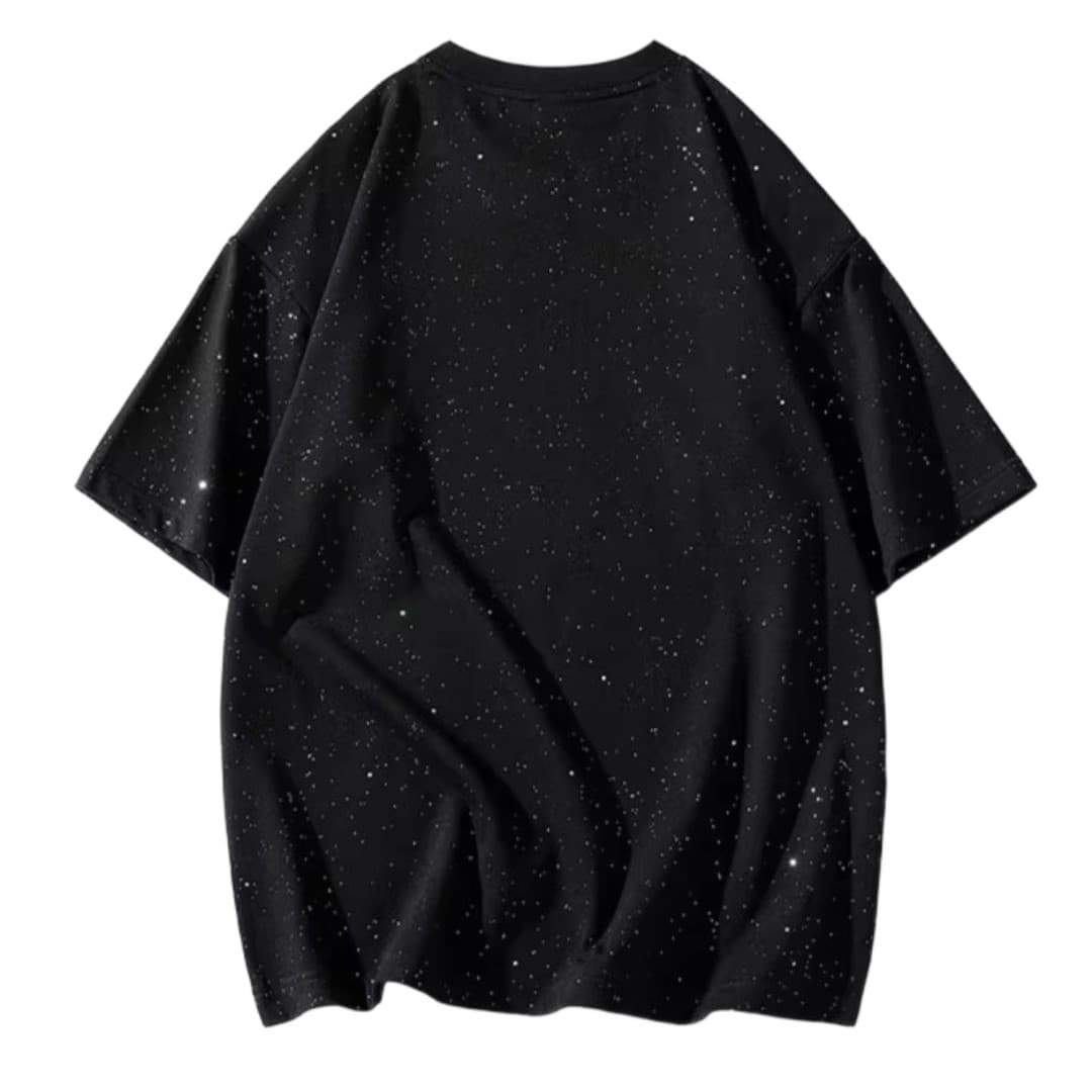Glitter Effect Cotton T-Shirt (Unisex | Custom Logo Ready)