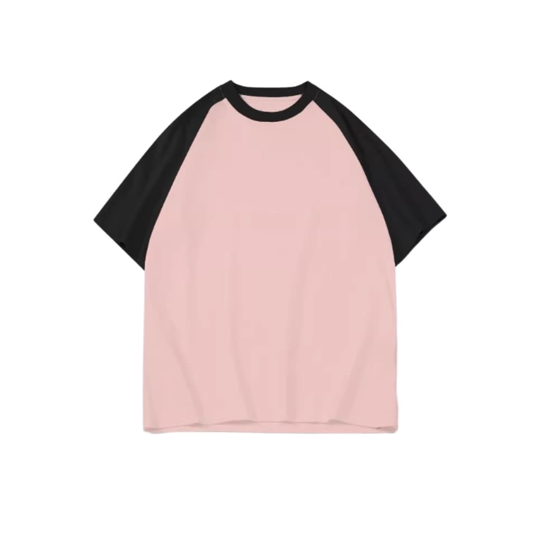 Pastel Raglan Sleeve Cotton T-Shirt (Unisex | Custom Logo Printing)
