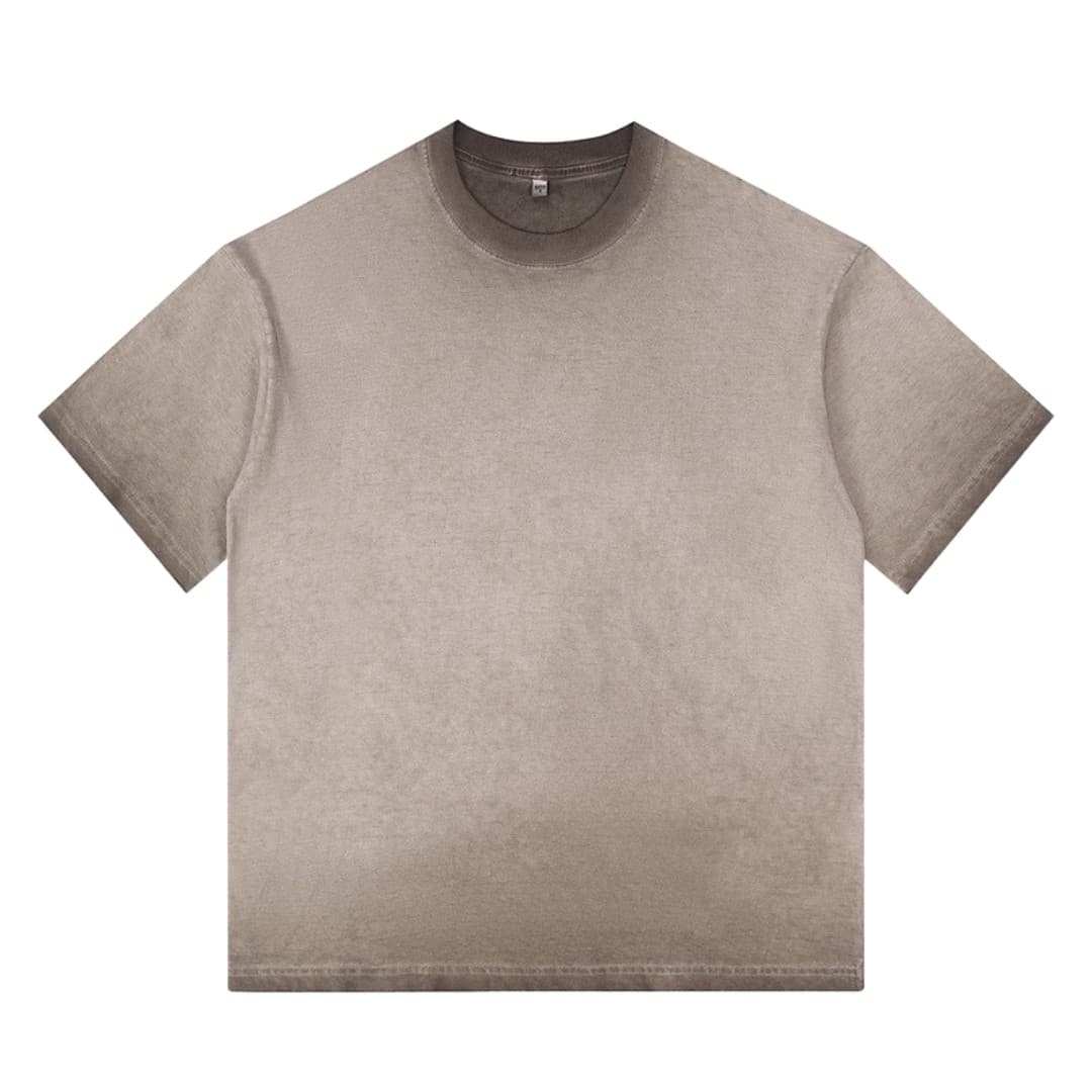 Washed Two-Tone Heavyweight Cotton T-Shirt (250gsm | Unisex | Custom Logo Printing)