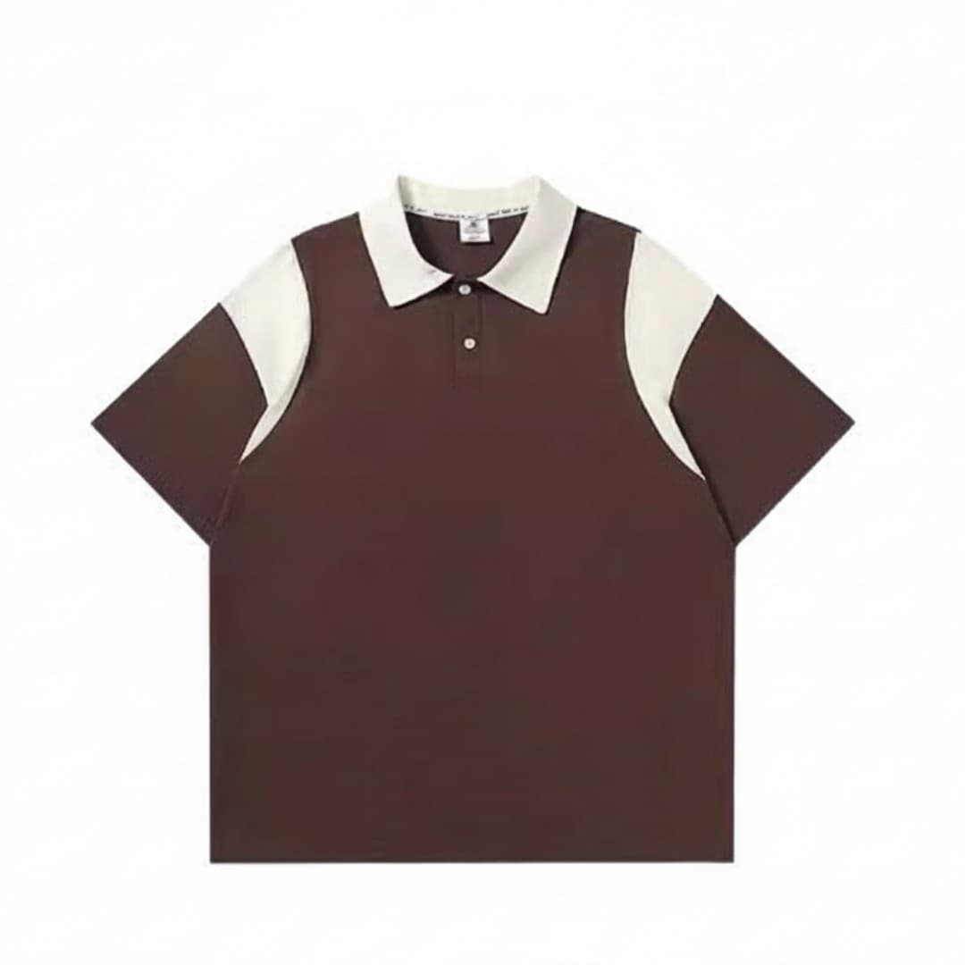 Contrast Panel Short-Sleeve Polo (190G)