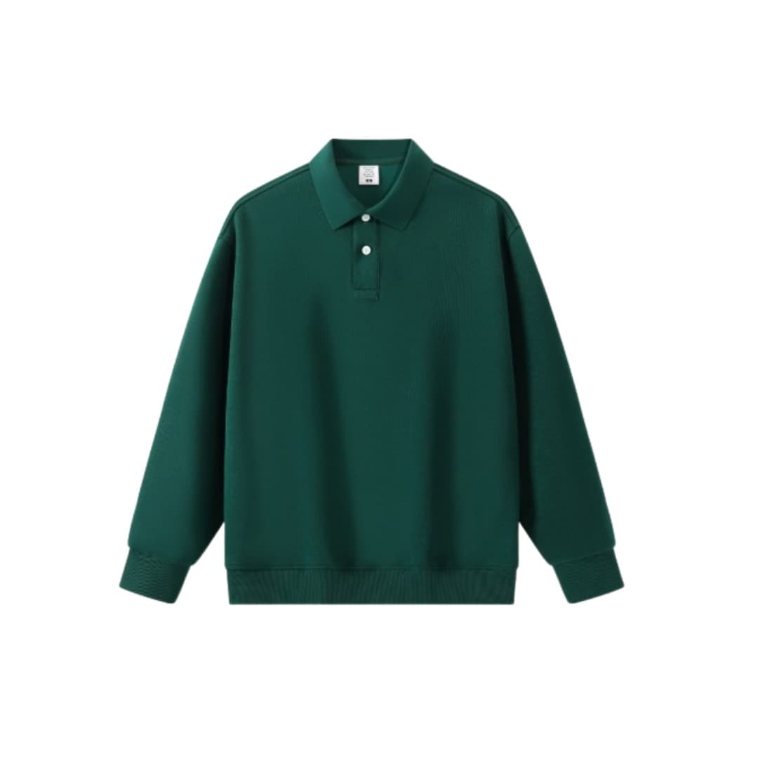 Heavyweight Long-Sleeve Work Polo